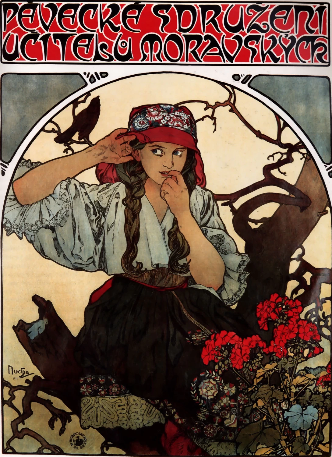 Alfons Mucha - 143, Moravian Teachers' Choir, 1911